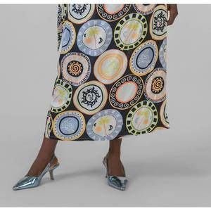 Never Fully Dressed Multicolor Midi Skirt